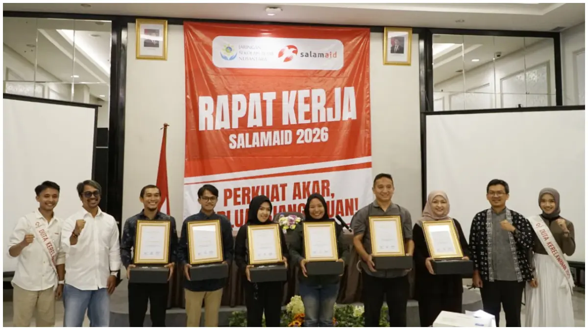 Rapat kerja Relawan SalamAid di Hotel Permata, Jalan Pajajaran, Kecamatan Bogor Tengah, Kota Bogor Selasa 5 Mei 2026. (Foto : Aziz/Radar Bogor)