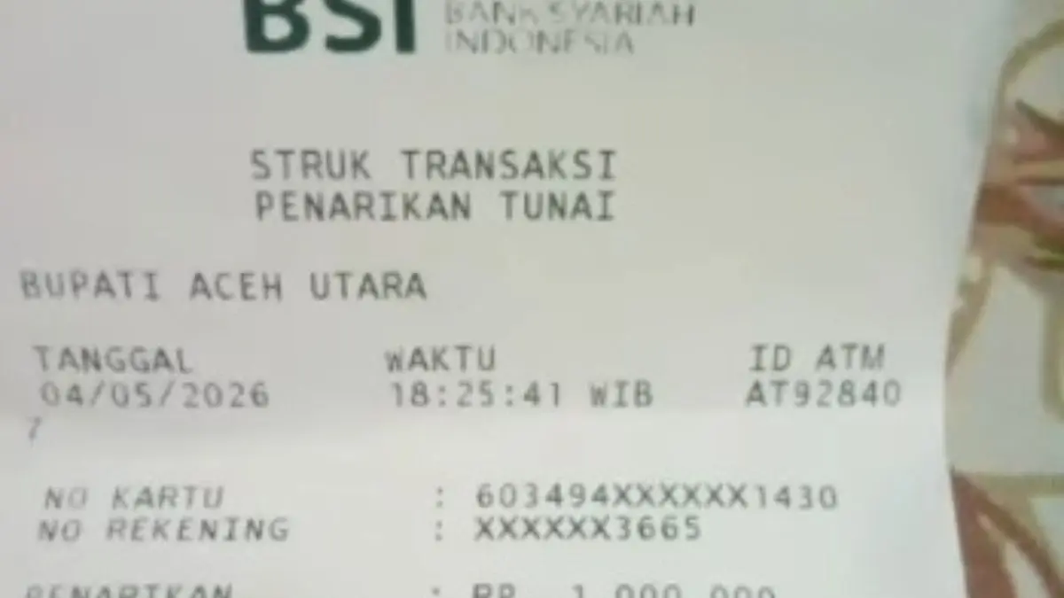 Struk pencairan bansos tahap 2. (Foto: Youtube Diary Bansos)