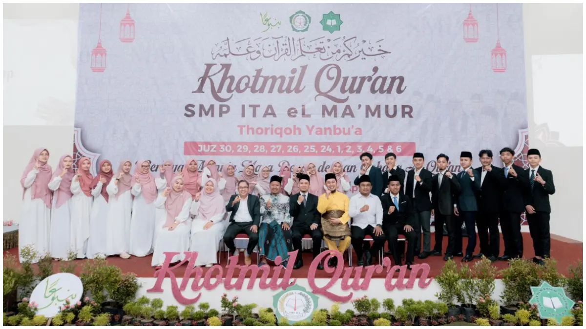 Suasana kegiatan Khotmil Quran SMP ITA eL MaMur. (Foto : Sekolah for Radar Bogor)