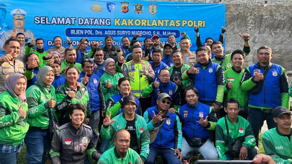 Kakorlantas Polri Irjen Agus Suryonugroho menghadiri kegiatan Polri Menyapa di Kota Bogor, Rabu, 6 Mei 2026.(Fauzan/Radar Bogor)