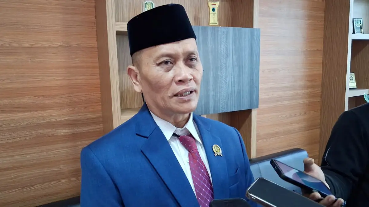 Ketua BMPS Kabupaten Bogor Usep Nukliri saat menyampaikan keterangan. (Muhammad Ali/Radar Bogor)