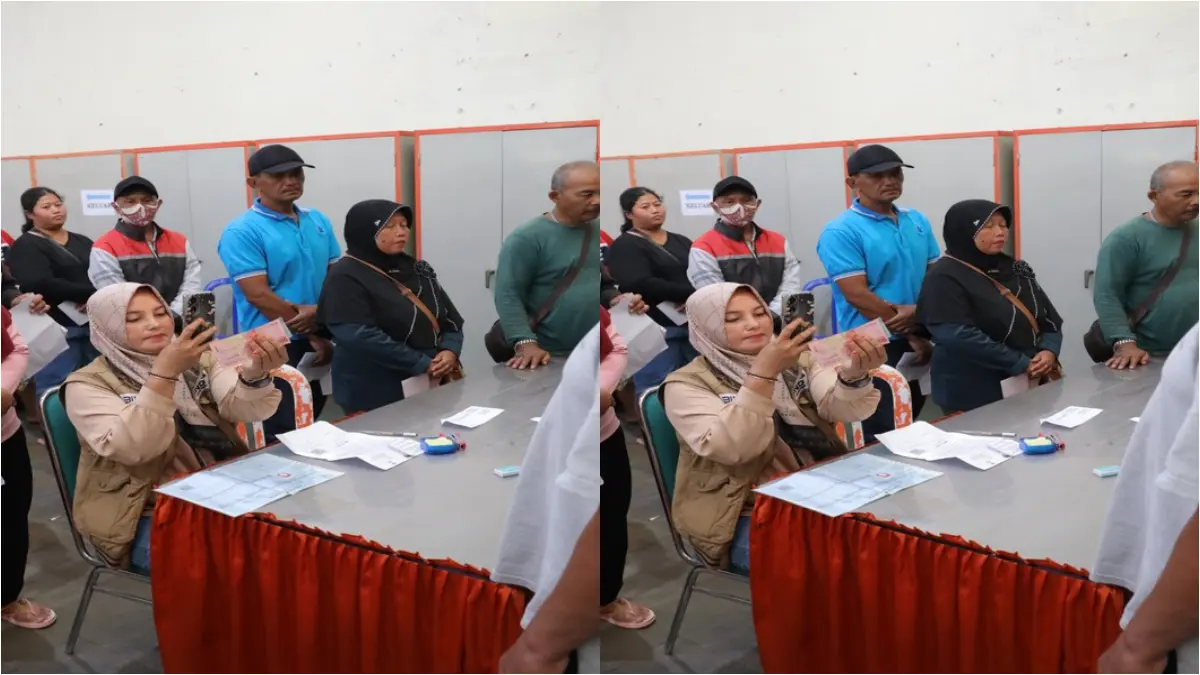 Penyaluran bantuan sosial (bansos) kepada KPM. (Foto: diskominfo.kedirikota.go.id)
