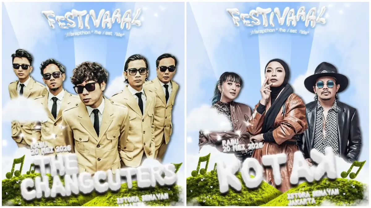Poster pengumuman line-up fase pertama Festivaaal Marapthon: The Last Tale yang akan digelar di Istora Senayan, Jakarta. (Foto: Instagram @weareaaaclan)