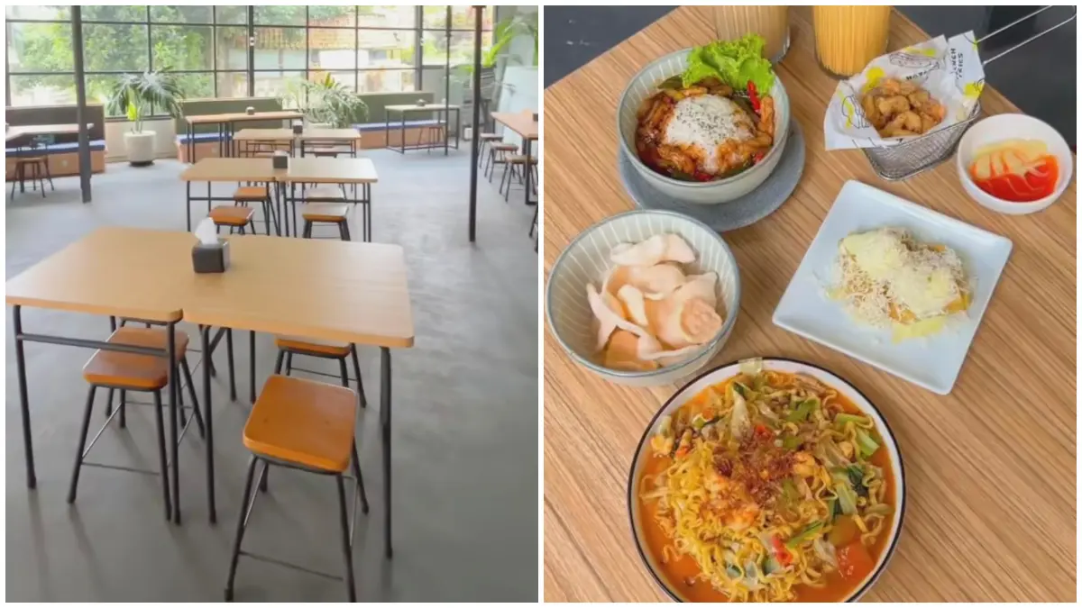 Spot tempat duduk Masuda Coffee yang WFC banget dekat Kampus IPB Dramaga Bogor. (Foto: Instagram @bogorinside)
