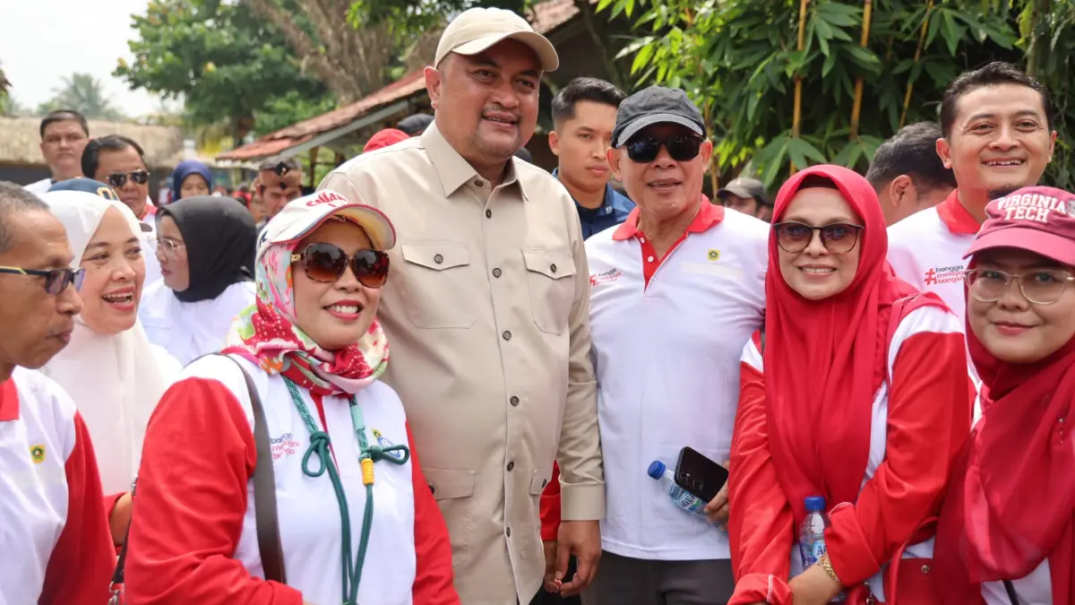 Bupati Bogor Rudy Susmanto saat memperingati Mayday bersama buruh di Kabupaten Bogor. Foto: Diskominfo for Radar Bogor