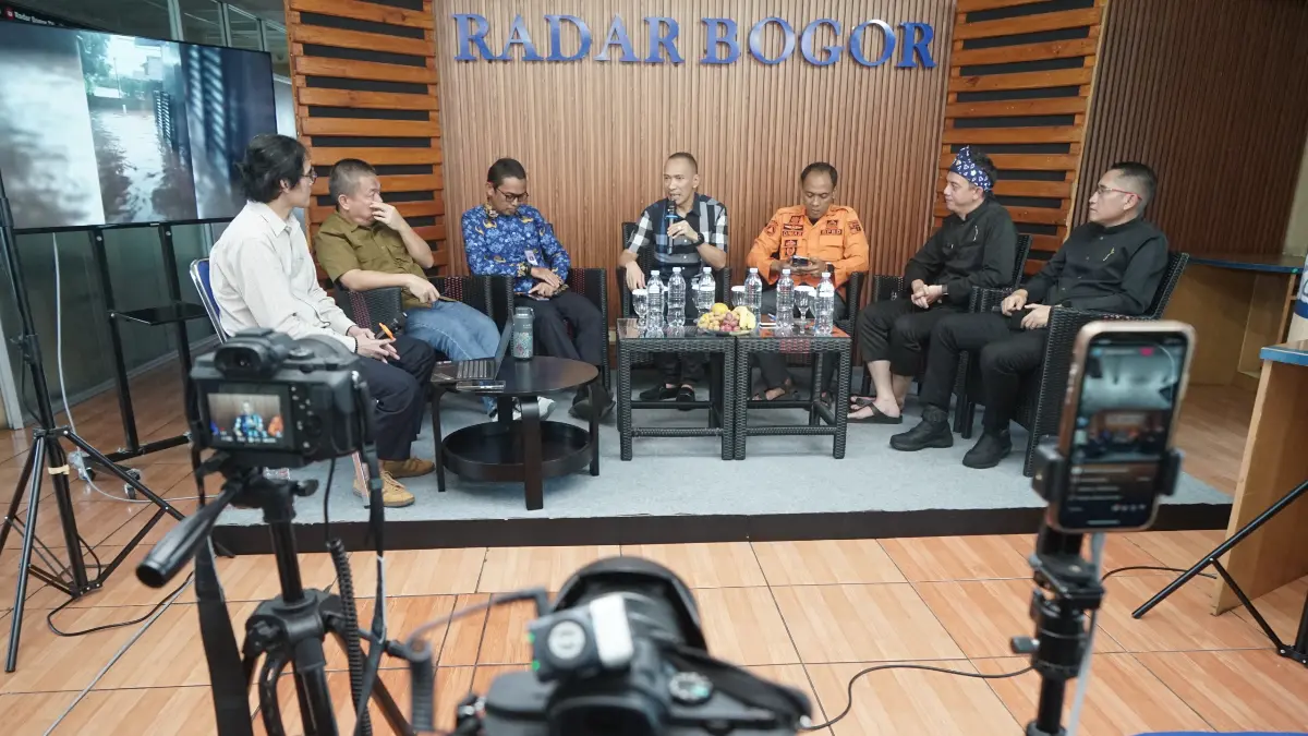 Diskusi para narasumber dalam OBSESI yang diselenggarakan di Graha Pena Radar Bogor, Kamis, 7 Mei 2026. Foto: Sofyansyah/Radar Bogor