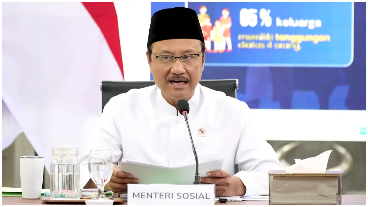 Menteri Sosial Saifullah Yusuf saat menceritakan kisah Al-Jabbar bocah 12 tahun salah satu calon siswa Sekolah Rakyat.
