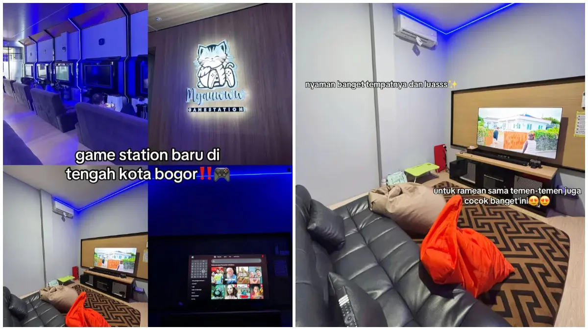Potret suasana di Myauwww Game Station Jalan Sancang, Kota Bogor. (Foto: Akun TikTok @dumpfolderrr)