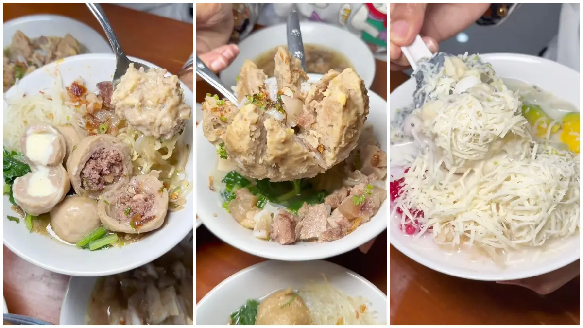 Sajian bakso tetelan di Bakso Ujo, Bogor. (Foto: Instagram @helmaliadc)