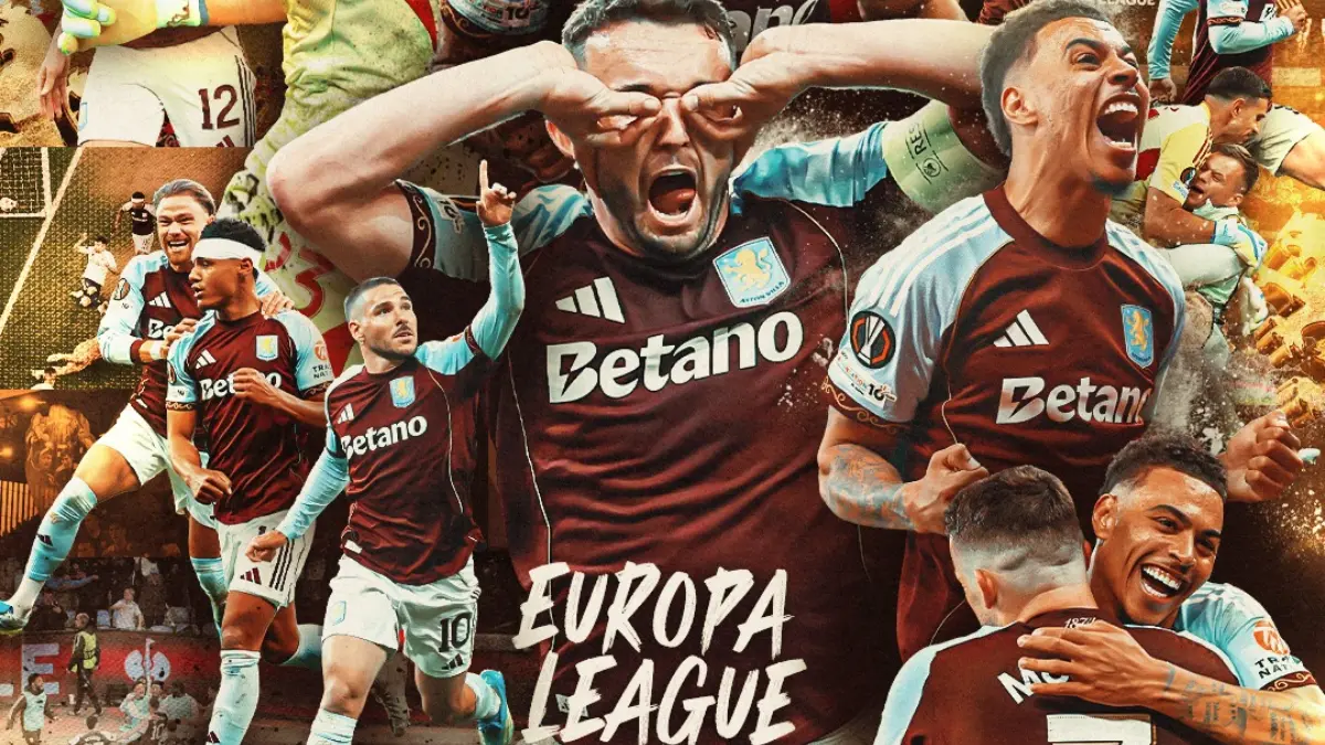 BANGGA : Aston Villa memastikan tiket ke final Liga Europa. (Instagram @astonvilla)