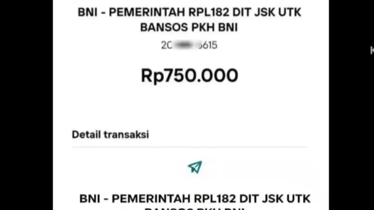 Bukti pencairan bansos tahap 2 2026 melalui KKS BNI beredar di media sosial (Kanal youtube Arfan Saputra Channel)