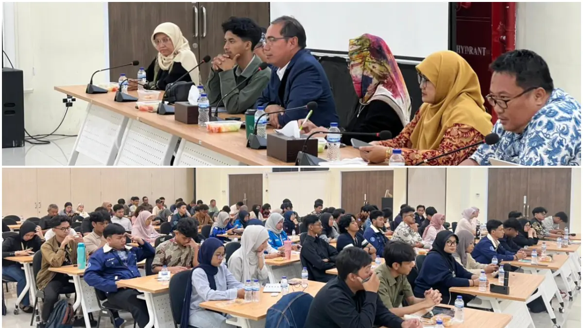 Dialog terbuka digelar pimpinan IPB University bersama mahasiswa di Kampus Taman Kencana, Bogor, Jumat, 8 Mei 2026. (Dok. IPB University)