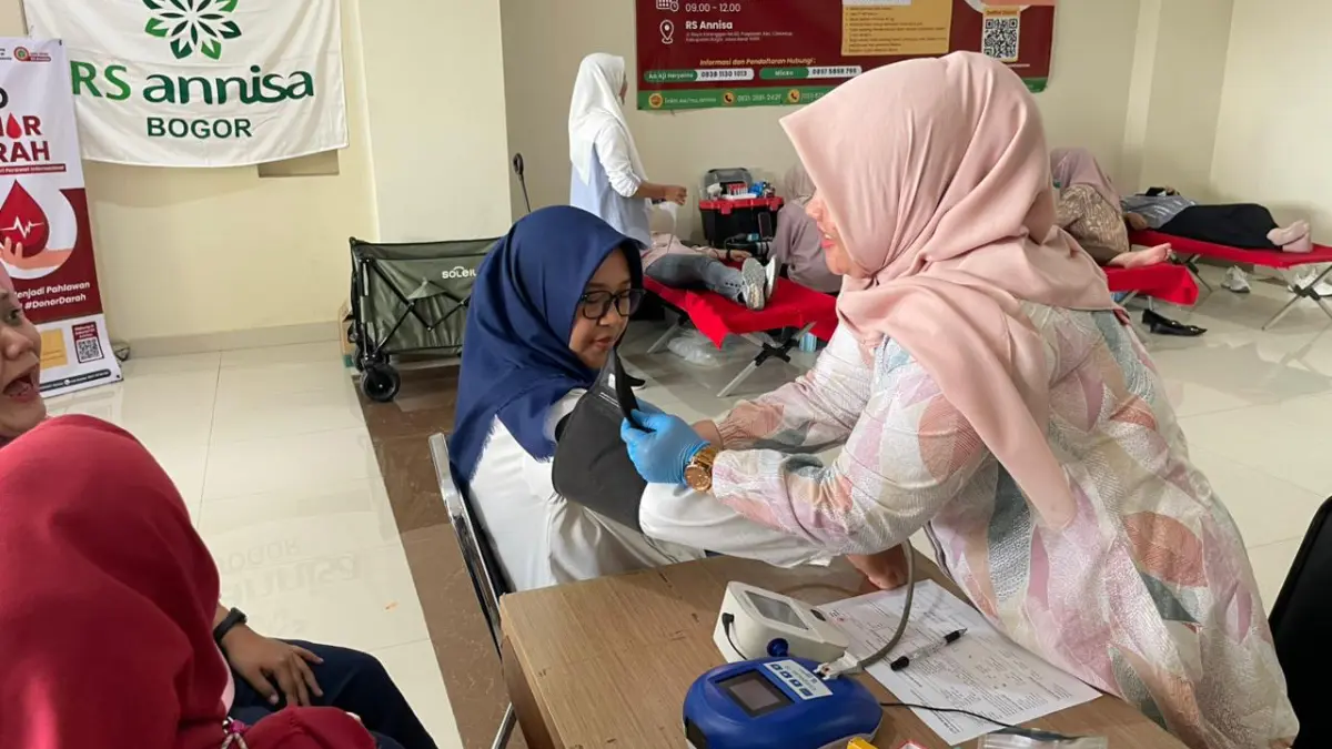 Donor darah di RS Annisa Bogor. Foto: RS Annisa Bogor