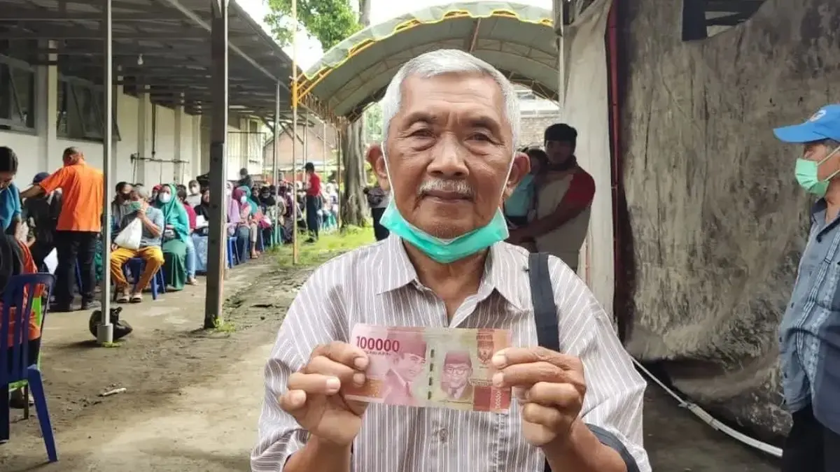 Ilustrasi pencairan bansos dobel. (Foto: Instagram @pkhkotakediri)