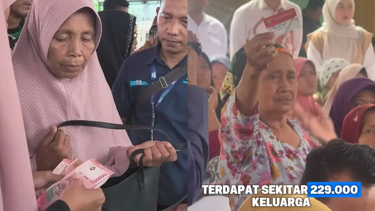 Ilustrasi penyaluran Bansos untuk pemegang KKS. (Foto: Instagram @kemensosri)