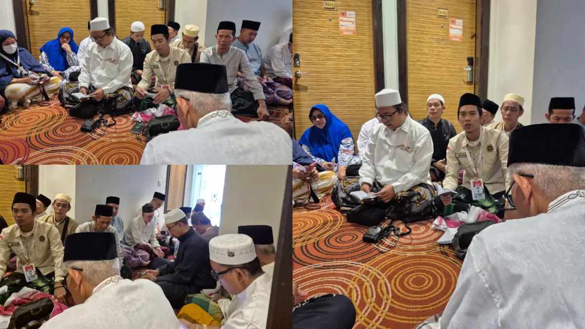Jamaah haji Kloter JKS 03 mulai menjalani aktivitas ibadah di Kota Mekkah. (Ade for Radar Bogor)