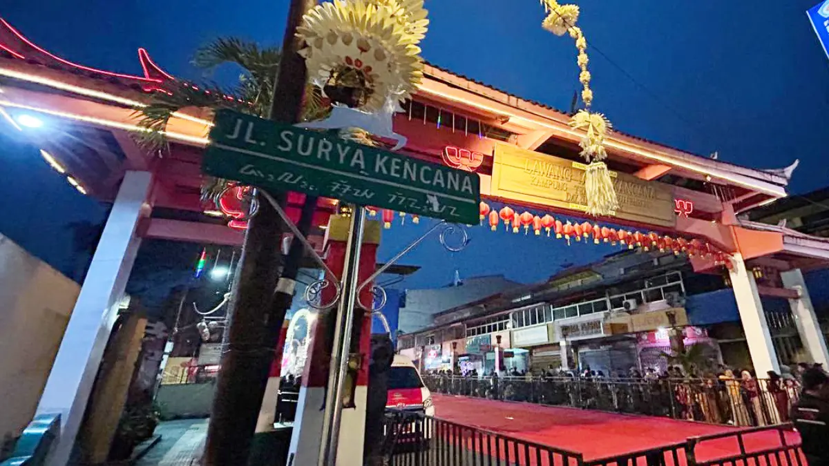 Suasana Jalan Suryakencana Kota Bogor yang ditutup sementara, Jumat, 8 Mei 2026 malam. (Fauzan/Radar Bogor)