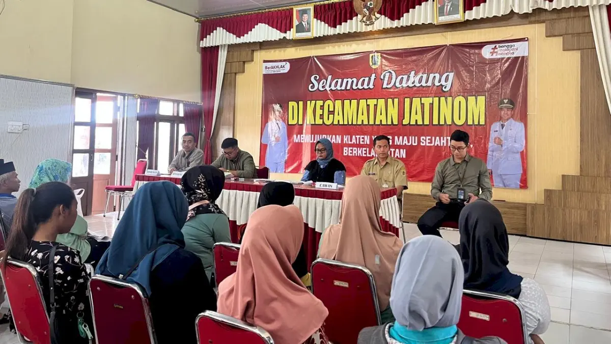 Ilustrasi pendampingan KPM bansos. Foto: Laman Kecamatan Jatinom