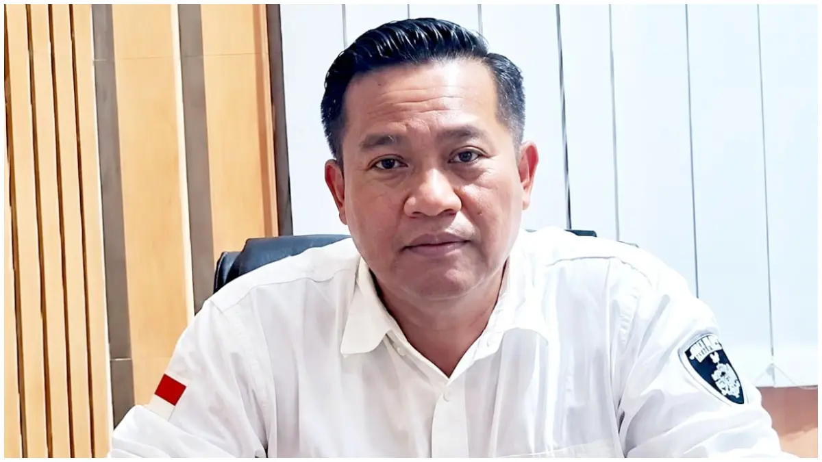 Kanit Reskrim Polsek Tajurhalang Polres Metro Depok saat memberikan keterangan soal penangkapan kurir narkoba.