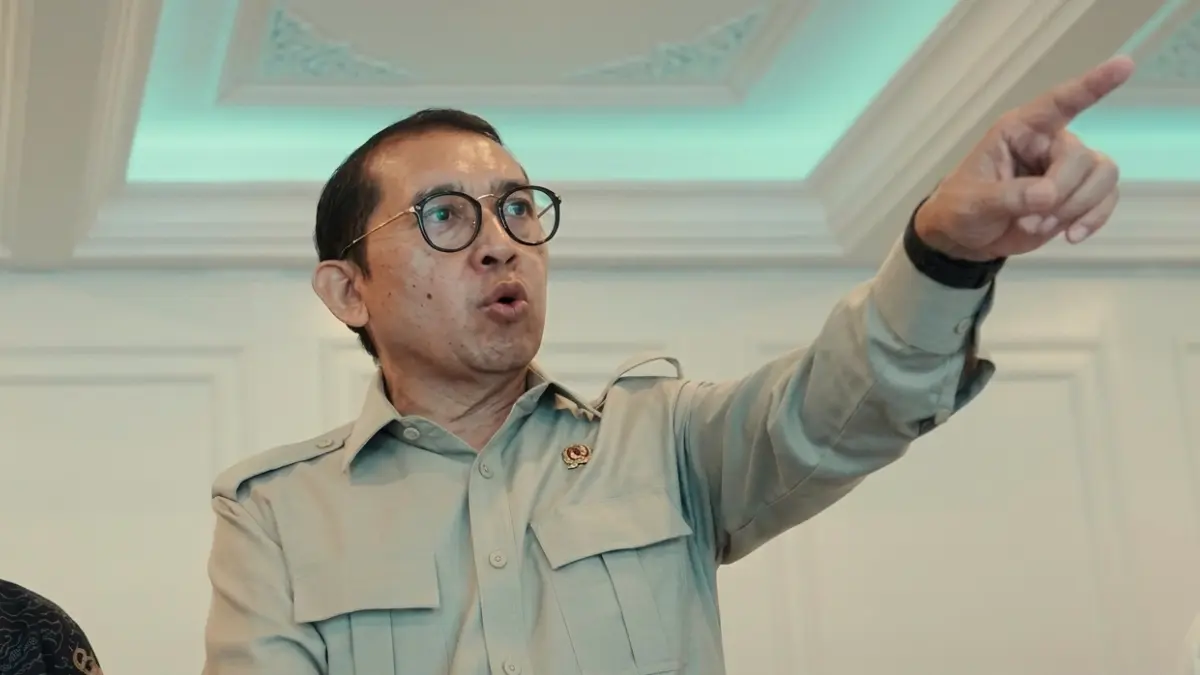 Menteri Kebudayaan RI, Fadli Zon saat memberikan penjelasan.