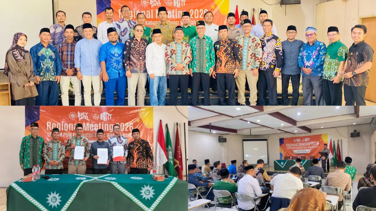Regional Meeting LPCRPM PDM Kabupaten Bogor wilayah barat mendorong penguatan cabang, ranting, dan masjid unggulan, Sabtu 9 Mei 2026.