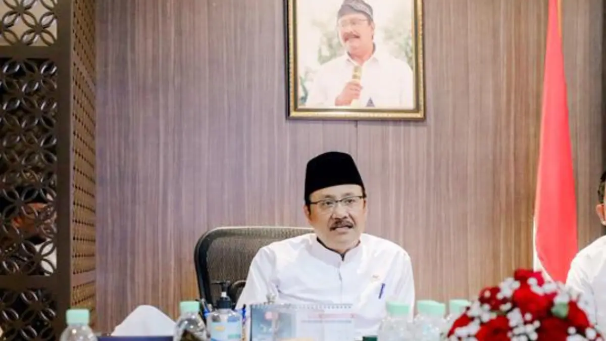 Menteri Sosial Saifullah Yusuf (Gus Ipul) Saifullah Yusuf menyampaikan terkait perubahan penerima bantuan sosial (bansos). (Dok. Kemensos)