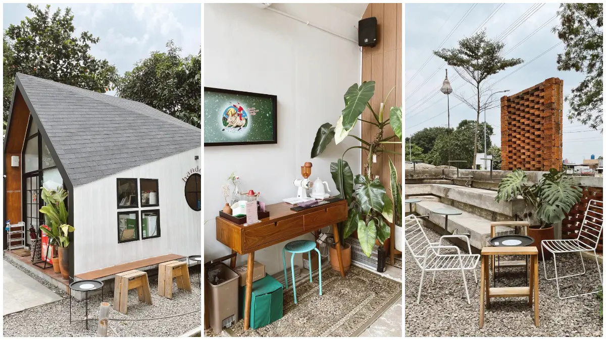 Tampilan Kedai Handoko di Bogor Timur yang memiliki desain bangunan unik bergaya minimalis modern. (Foto: Instagram @coffeeineseeker)
