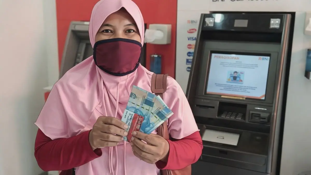 Ilustrasi pencairan bansos PKH BPNT tahap 2. (Foto: Instagram @pkhbanjarsari/diolah dengan grok AI)