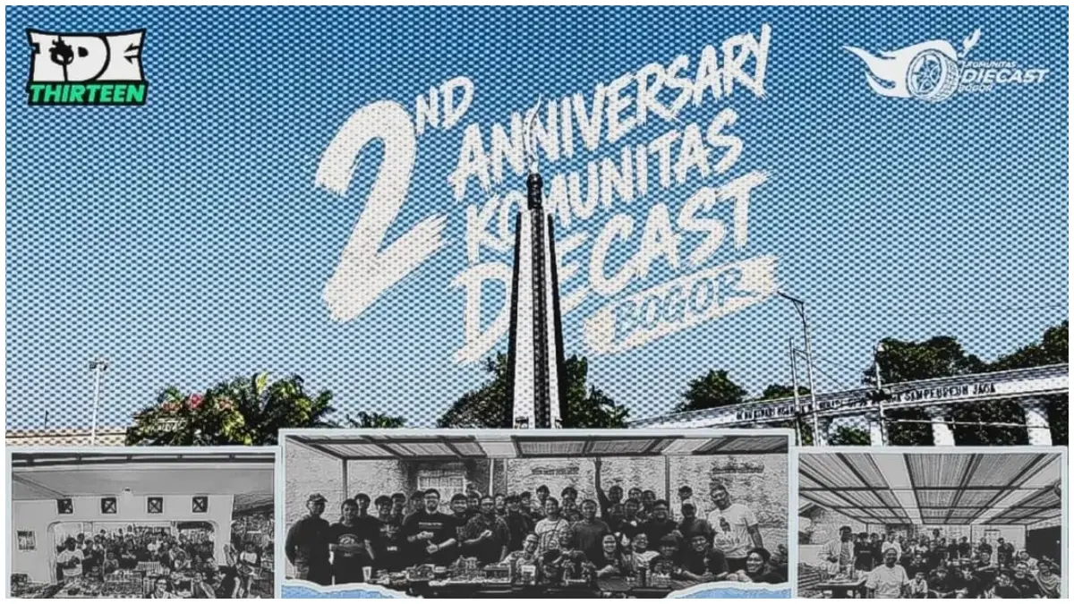 Poster acara anniversary ke-2 Komunitas Diecast Bogor. (Foto: Instagram @komunitasdiecastbogor)