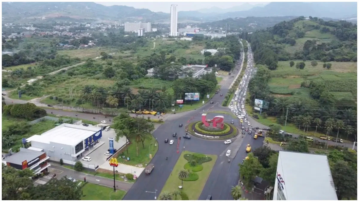 Suasana kawasan Sentul City Bogor. 