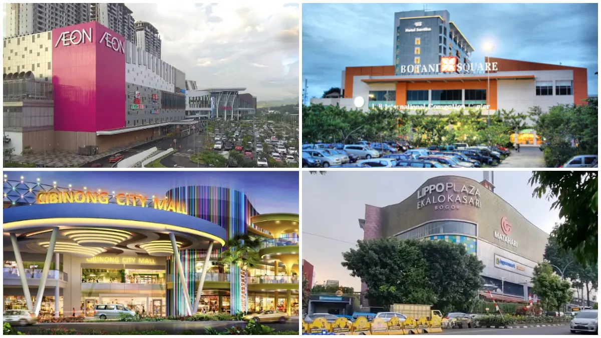 Beberapa mall di Bogor yang jadi favorit warga dan wisatawan.
