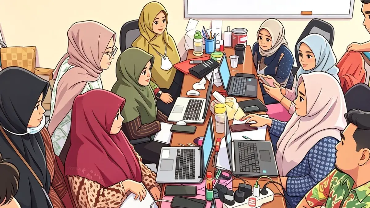Ilustrasi pencairan bansos tahap 2. (Foto: Instagram @pkhbanjarsari diolah oleh Gemini AI)