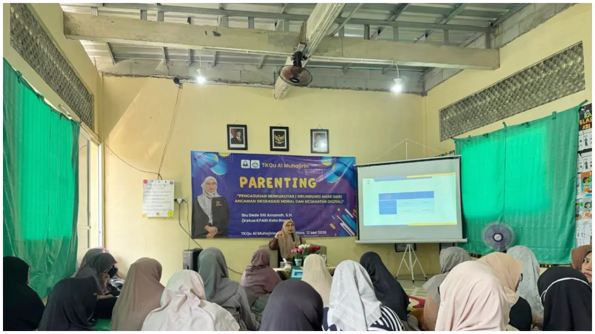 Kegiatan Parenting di TKQu Al Muhajirin Kota Bogor. (Foto : TKQu Al Muhajirin for Radar Bogor)