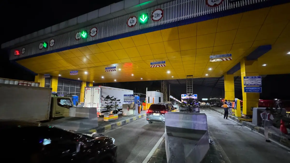 Ilustrasi. Salah satu pintu tol di Tol Jagorawi. Ada kecelakaan di jalur Jakarta ke Bogor, hari pertama libur panjang, Kamis, 14 Mei 2026. Foto: Laman BUMN Track