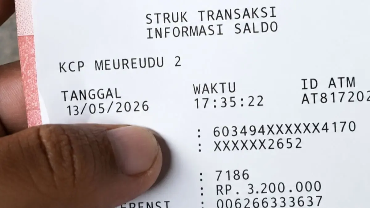 Ilustrasi struk pencairan bansos PKH dan BPNT. (Foto: YouTube Info Bansos)