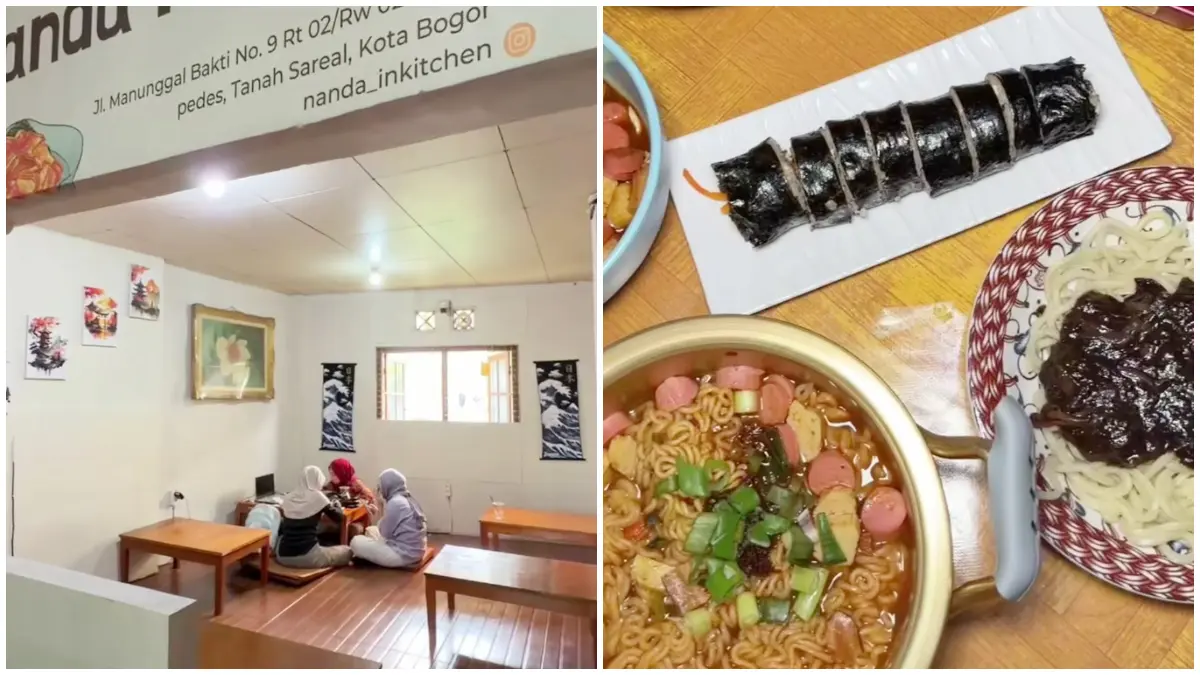 Nanda Kitchen, spot Korean food di Bogor dengan harga mulai belasan ribu. (Foto: @infobogor)