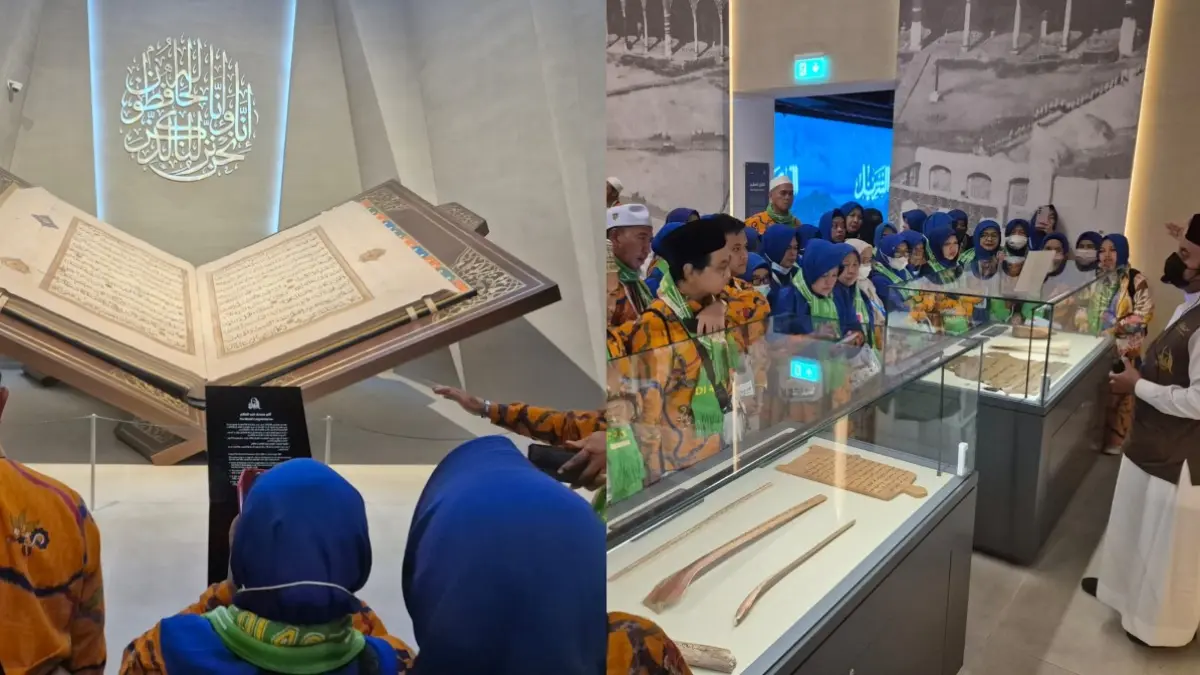 Para calon haji mengunjungi Museum Al Quran dan Museum Al Wahyu untuk meningkatkan kecintaan terhadap kitab suci