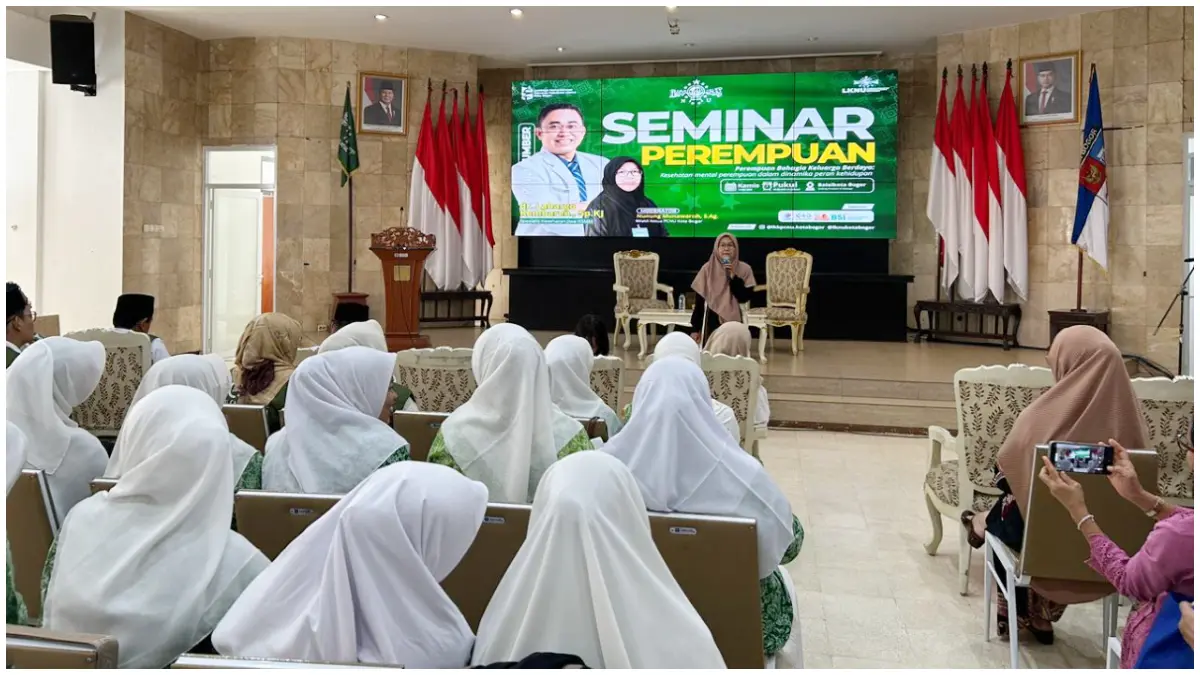 Seminar LKKNU Kota Bogor yang menyoroti kesehatan mental perempuan. (Foto : Fauzan/Radar Bogor)