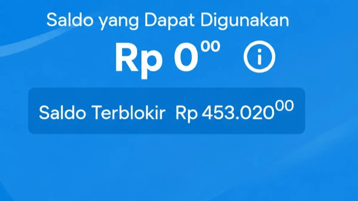 Ilustrasi saldo bansos terblokir. (Foto: YouTube Klik Bansos)