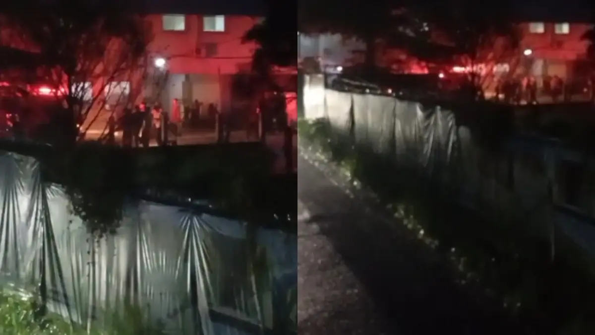 Kebakaran terjadi di gudang Highland Park Resort Bogor, Kecamatan Tamansari, Kabupaten Bogor. (Dok. Warga)