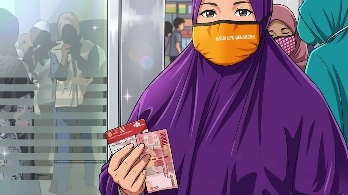Ilustrasi KPM mencairkan dana bansos PKH BPNT di Mei 2026. Foto: Instagram @pkhtemanggung/diolah oleh Gemini AI 
