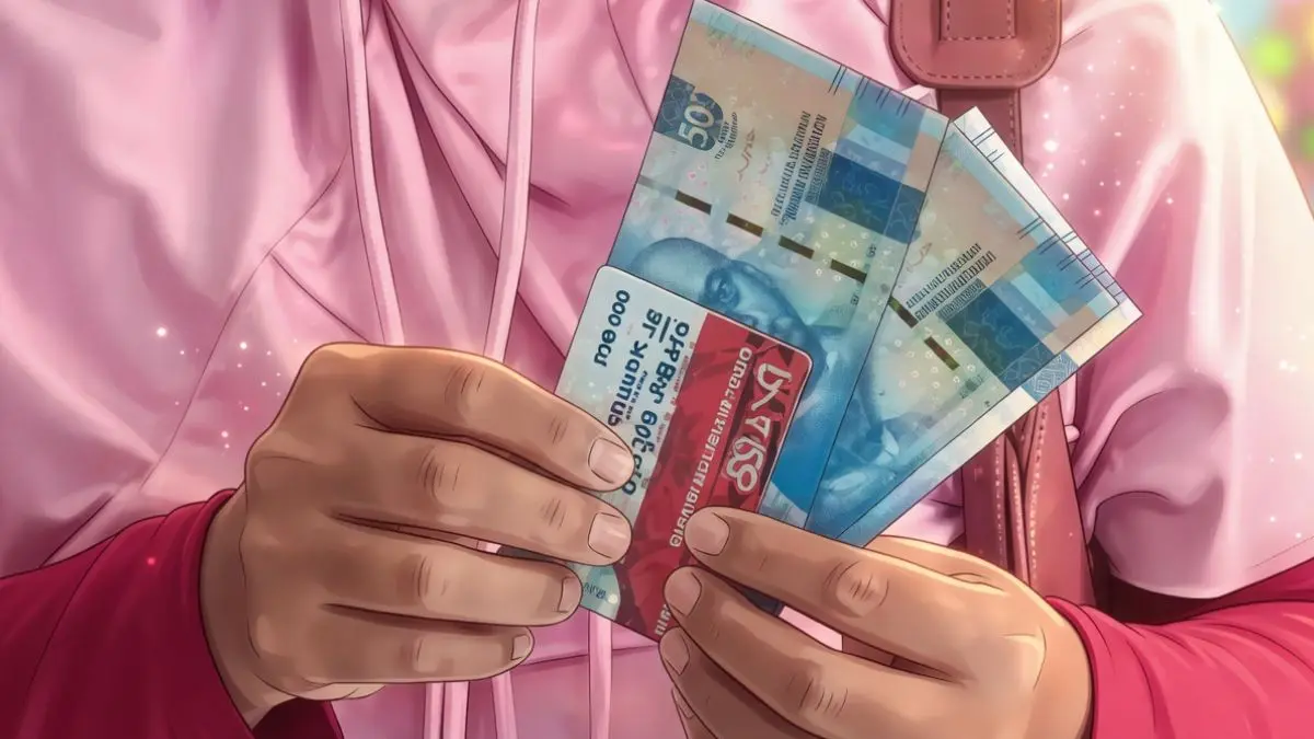 Ilustrasi pencairan bansos PKH dan BPNT tahap 2. (Foto: Instagram @pkhbanjarsari/diolah oleh Gemini AI)