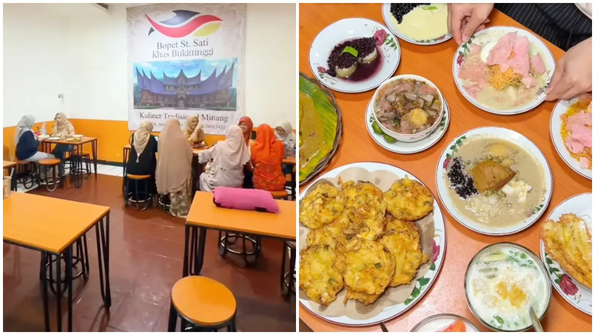 Kuliner khas Bukittinggi di Bopet Sutan Sati Bogor. (Foto: Instagram @bogorkotaviral)