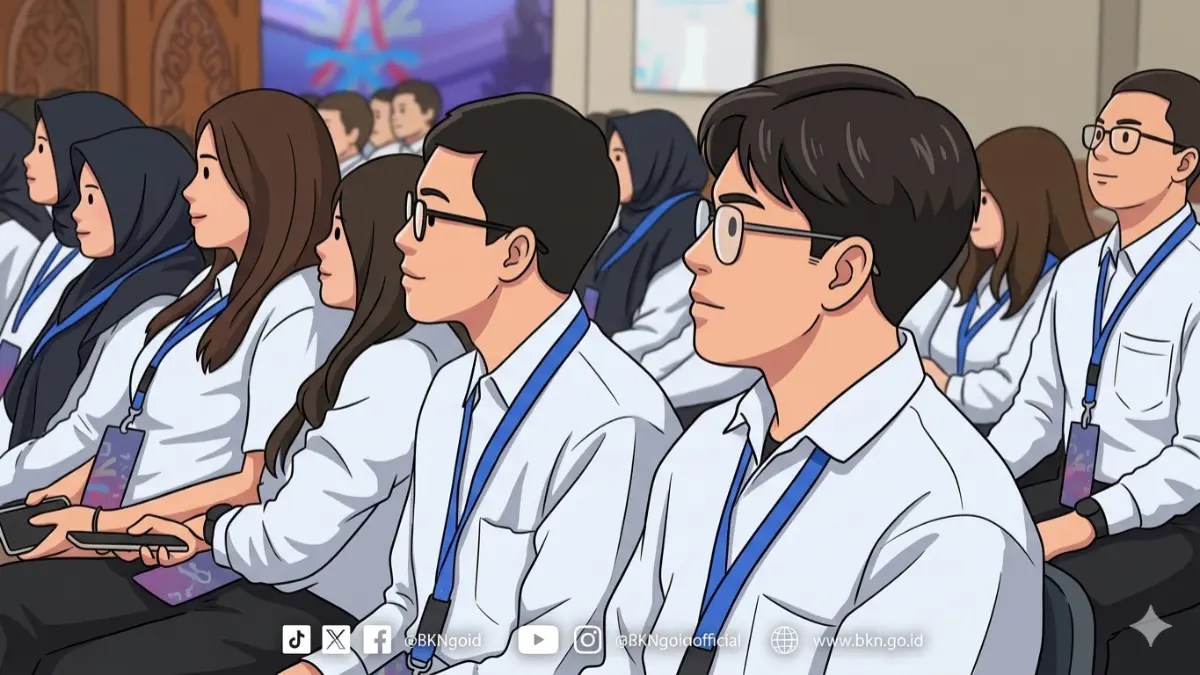 Ilustrasi PPPK yang akan mendapatkan Gaji ke-13. (Foto: bkn.go.id diolah Gemini AI)
