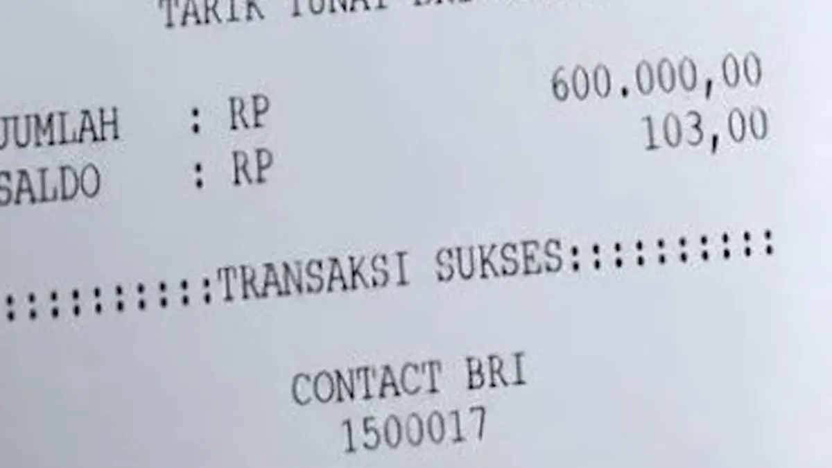 Ilustrasi struk bansos PKH BPNT yang dicairkan KPM. Foto: YouTube INFO BANSOS
