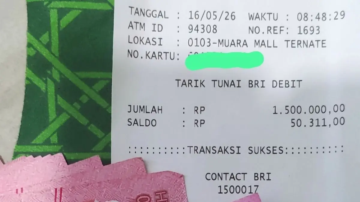 Ilustrasi struk pencairan dobel bansos tahap 2. (Foto: YouTube INFO BANSOS)