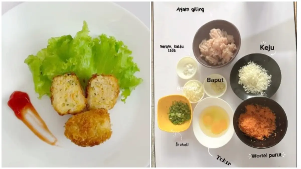 Nugget Sayur Keju resep dari Instagram @mamahankitchen2026. (Foto : Instagram @mamahankitchen2026)  