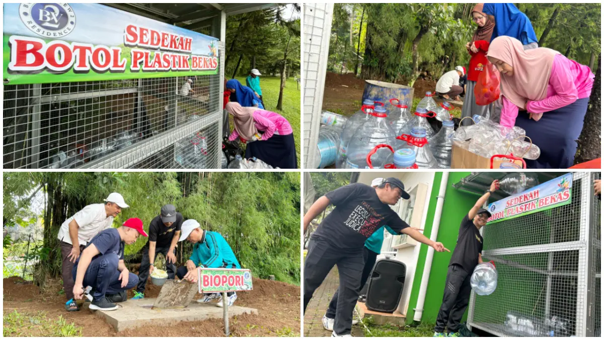 Peresmian program Sedekah Botol Plastik warga Bogor View II. (Foto : Fauzan/Radar Bogor)