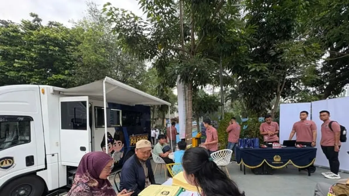 Suasana pelayanan Kantor imigrasi di CFD Margonda Kota Depok, (Foto : narasumber for Radar Bogor)
