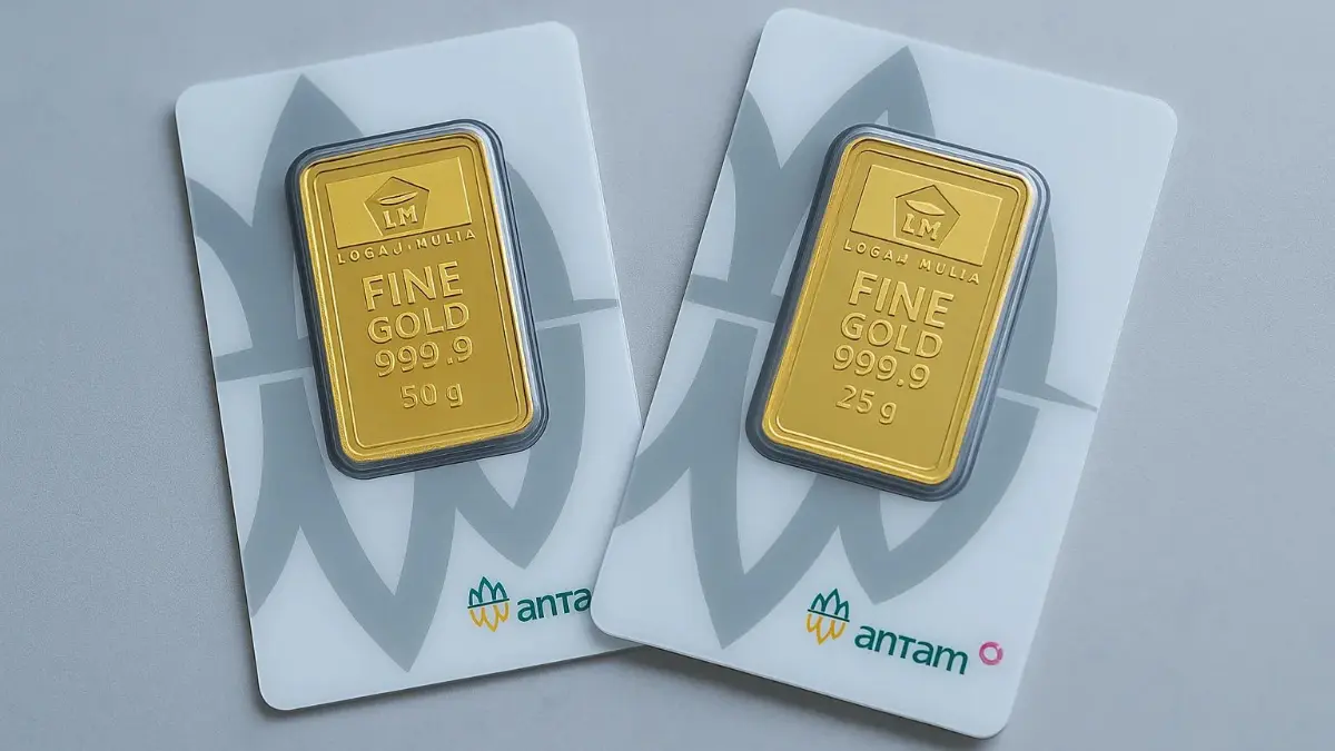 Ilustrasi harga emas Antam 24 karat. Foto: Laman Raja Emas Indonesia